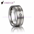 Simple Mens Black Tungsten Wedding Bands